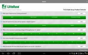 TVS Diode Array Part Selector screenshot 8