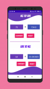 Weight Converter : KG to LBS & LBS to KG Converter screenshot 0