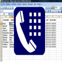 Import contacts  CSV TXT XLS Icon