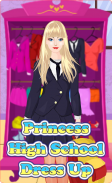 Princess High School Dress up screenshot 0