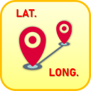 Latitude Longitude between points