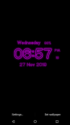 Neon Digital Clock Live WP screenshot 4