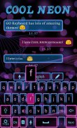 Cool Neon GO Keyboard Theme screenshot 4