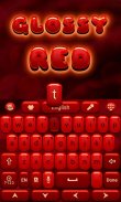 Glossy Red GO Keyboard Theme screenshot 3