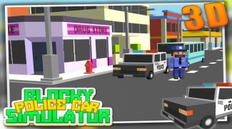 Blocky Police Car Simulator 3D screenshot 5