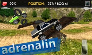 Up Hill Monster Car Racing screenshot 1