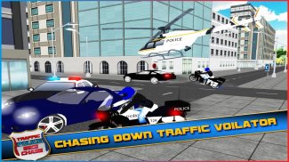 Traffic Police Bike Chase 3D screenshot 13