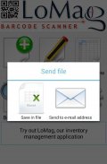 LoMag Barcode Scanner to Excel - free inventory QR screenshot 7