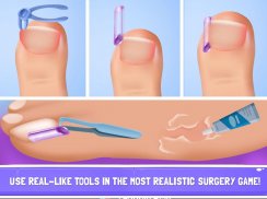 Nail Surgery Foot Doctor - Offline Surgeon Games screenshot 6