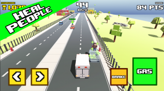 Crazy Road: Ambulance screenshot 3