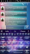 AI Keyboard Theme Glass Galaxy screenshot 4