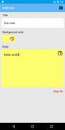 Colorful Notes: write your colorful notes for free screenshot 0