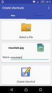 Create shortcuts screenshot 1