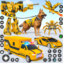 mentőautó kutya robot játék