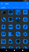 Blue and Black Icon Pack screenshot 11