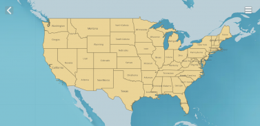 US States map screenshot 2