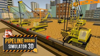 City pipeline dig in simulator: 3D construction screenshot 4