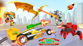 Formula Car Robot Dragon Battle screenshot 0