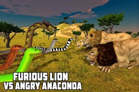 Furious Lion Vs Angry Anaconda Snake screenshot 9