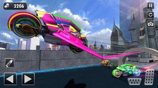 Light Bike Flying Stunt Racing Simulator screenshot 3