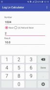 Logarithm Calculator screenshot 0
