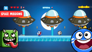 Ball V - Red Bounce Ball 5 screenshot 3