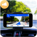 Direções rodoviárias GPS, mapas, navegação e tráfe Icon