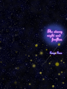 The starry night and fireflies screenshot 5