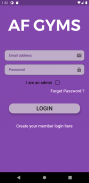 AF Live Gym Usage App screenshot 2