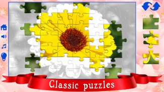 Big puzzles flowers screenshot 3