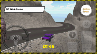 Purple Hill Climb Racing Juego screenshot 2