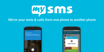 mysms mirror SMS b/w 2 phones screenshot 0