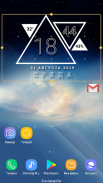 KWGT Gangs-Tar Geometric Clock screenshot 1