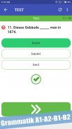 Test zur Deutsch Grammatik A1-A2-B1-B2 screenshot 5
