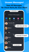 Unseen Messages-Hide Blue Tick For Whatsapp screenshot 1