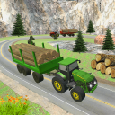 Heavy Duty Tractor Cargo Transport 3D Icon