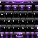 Keyboard Theme Dusk Black Purple