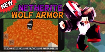 Nethrite Armored Wolf Mod for MCPE [Nether Wolf] screenshot 5