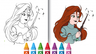 princess coloring book screenshot 0