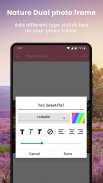 Moldura de foto dual natureza screenshot 2