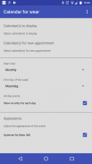 Calendar for wear preview screenshot 0