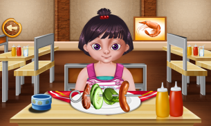 مطعم يعد الغذاء لعبة للأطفال screenshot 5