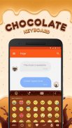 Chocolate Emoji Keyboard Theme screenshot 1