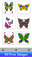 Butterfly Paint by Number Book - Animals Coloring screenshot 1