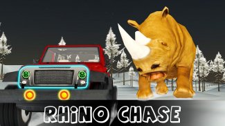 Rhino wild car chase: Impossible car stunt 2021 screenshot 4