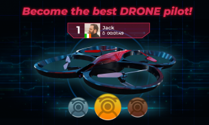 RC Drone คู่แข่งทาง เที่ยวบินนักบิน Space Clash screenshot 1