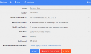 Notification Backup screenshot 2