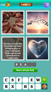 4 pics 1 word 2021 puzzle Game screenshot 14