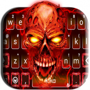 Tema Keyboard Horror Lightning Devil screenshot 4