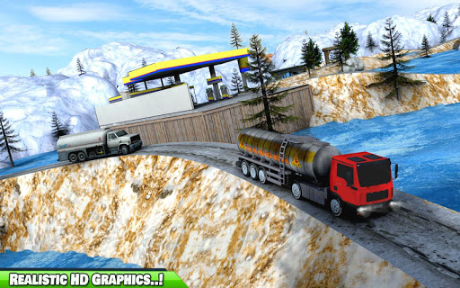 Snow Offroad Oil Truck Drive screenshot 3